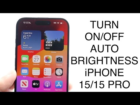 How To Turn On/Off Automatic Brightness On iPhone 15/iPhone 15 Pro!