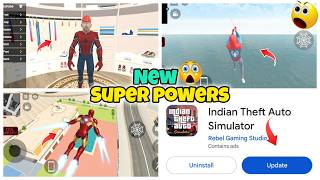 Indian Theft Auto Simulator New Update | Spiderman Super Power Add | Iron Man super power|New update