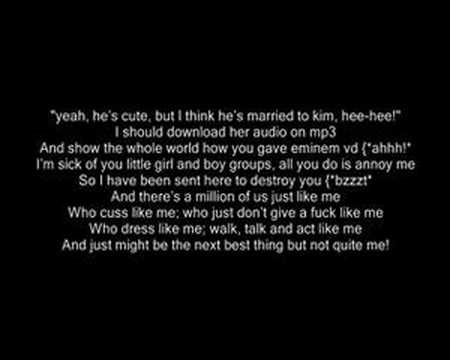 Eminem - The Real Slim Shady - Music And Lyrics