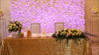 Dekoracja sali weselnej Dwa Serca Krosno - dekoracje ślubne weselne Krosno