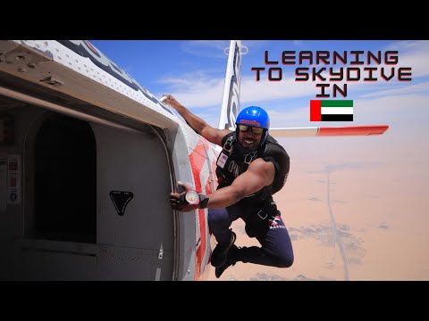 Learning to Skydive at SkyDive Dubai Desert Dropzone