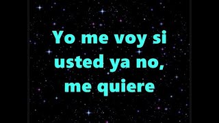 Juan Gabriel Yo Me Voy Letra