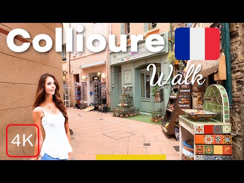 Collioure France Walking Tour 4K South France Beaches