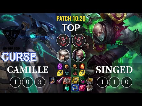 OMG Curse Camille vs Singed Top - KR Patch 10.20