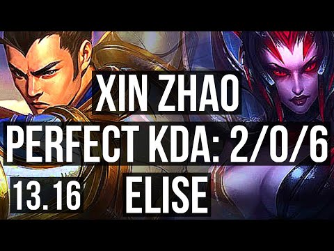 XIN ZHAO vs ELISE (JNG) | 2/0/6, 500+ games | EUW Master | 13.16