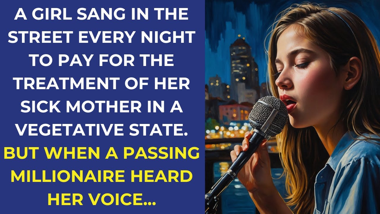 A GIRL SANG IN THE STREET NIGHT TO PAY FOR THE TREATMENT OF HER SICK MOTHER IN A VEGETATIVE STATE…