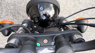 ホンダ　マグナ２５０　超ロングノーズ　マットブラック　スラッシュカット