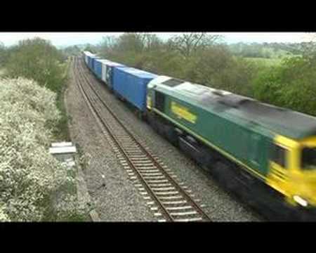 66587 on 4S59, 14:58, Southampton - Coatbridge freightliner