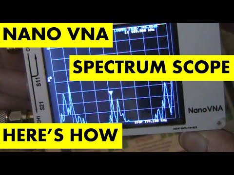 Nano VNA spectrum scope: Here's how!