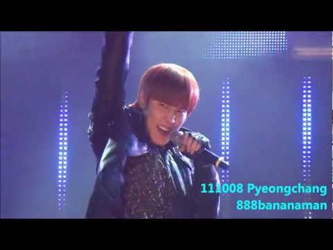 [fancam] 111008 Pyeongchang Winter Olympics Concert Super Junior 『Superman』 Forcus Sungmin