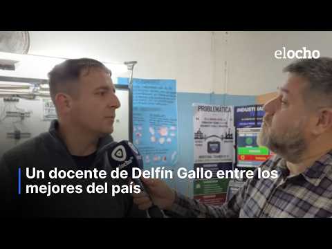 UN DOCENTE DE DELFÍN GALLO ENTRE LOS MEJORES DEL PAÍS