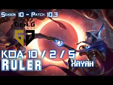 Gen Ruler XAYAH vs JHIN ADC - Patch 10.3 KR Ranked