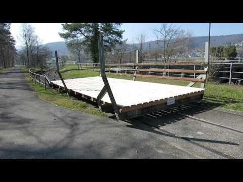 Standseilbahn Kraftwerk Wildegg-Brugg Boottransportanlage Fahrt