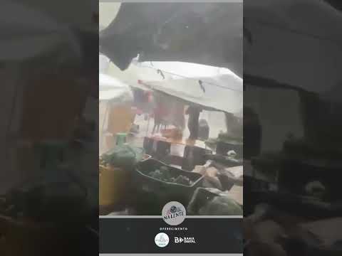 FORTES CHUVAS E VENTOS INTENSOS ATINGEM FEIRANTES EM MIRANDIBA