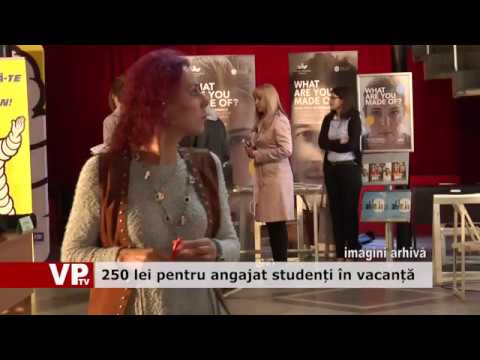 250 lei pentru angajat studenți în vacanță