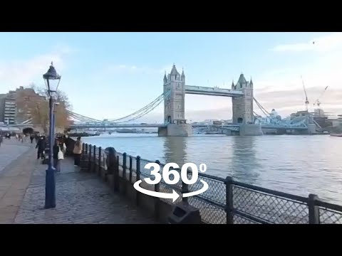 Vídeo 360 do meu quarto dia em Londres, Reino Unido, visitando The Shard, London Bridge, Tower Bridge, Millennium Bridge, St. Paul's Cathedral e mais.