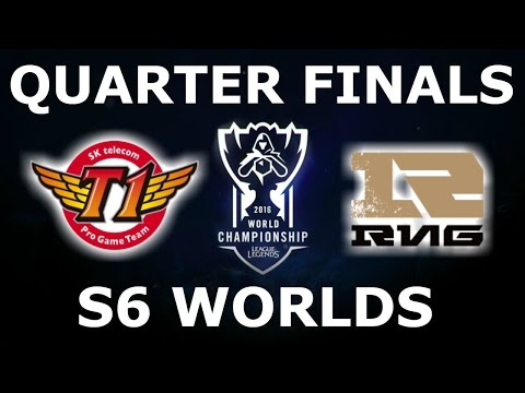 SK Telecom T1 vs RNG - Quarter Finals Full Series S6 LoL eSports World Championship 2016! SKT vs RNG
