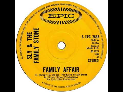 UK New Entry 1972 (6) Sly & The Family Stone - Family Affair