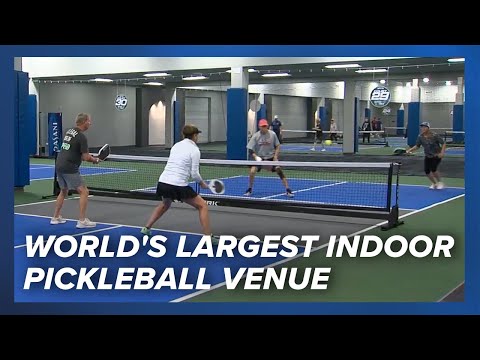 The world’s largest indoor pickleball venue just opened in Macon, Georgia