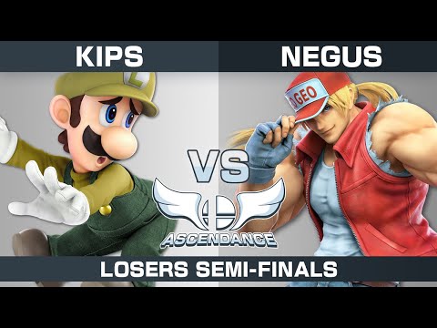 ASCENDANCE Losers Semis - Kips (Luigi) Vs. NEGUS (Terry) Smash Ultimate - SSBU