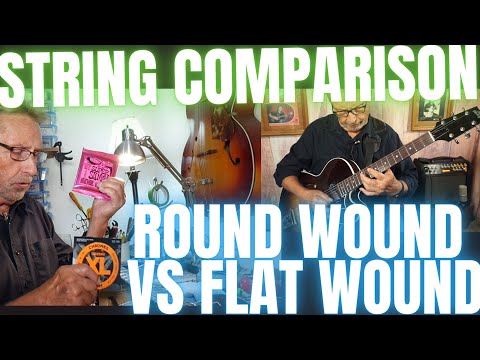 Round Wound Vs. Flat Wound | Which Guitar Strings Sounds Better? | Guitar String Comparison