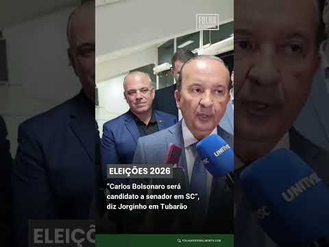 “Carlos Bolsonaro será candidato a senador em SC”, diz Jorginho Mello em Tubarão