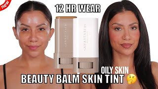 *new* ABH BEAUTY BALM SERUM BOOSTED SKIN TINT REVIEW + 12HR WEAR TEST *oily skin* | MagdalineJanet