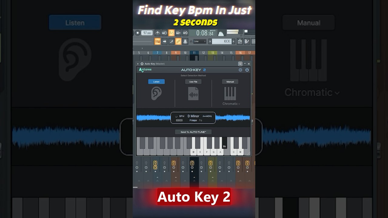 Find Key Bpm In Just 2 Seconds #autokey2 #autokey #antaresautokey #bpm #key #scale #tempo #trending