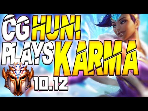 CG Huni Plays Karma Top Lane vs Wukong - 10.12