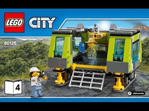 Lego City Volcano Heavy-lift Helicopter 60125 Instructions DIY Book 4 Mobile lab