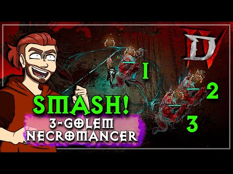 Insanely Fun and Strong! 3 Golem Necromancer Endgame Build Guide Diablo 4 Season 11