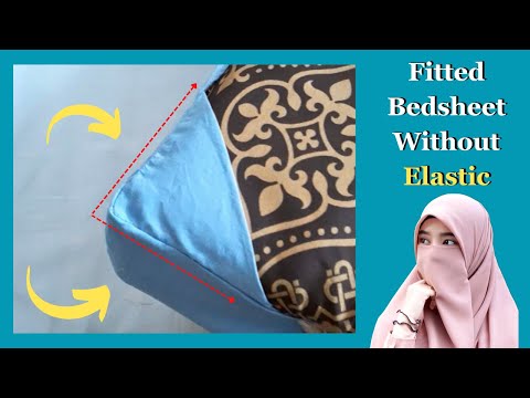 How to Sew Perfect Corners on a Sheet | Fitted bed sheet without Elastic