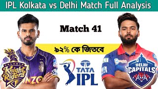Delhi Capital vs Kolkata Kings Riders match prediction, KKR vs DC 41st match prediction, IPL 2022