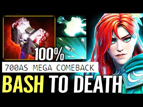 🔥 Windranger 100% BASH TILL DEATH — 700AS Mjollnir 19.000 Gold MEGA CREEPS Comeback Dota 2 Pro
