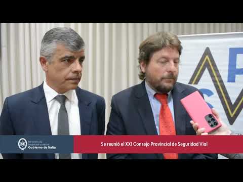Se reunió el XXI Consejo Provincial de Seguridad Vial