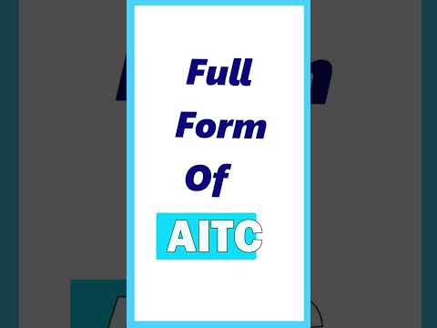 AITC Full form | Full Form of AITC | #fullform #shorts #aitc