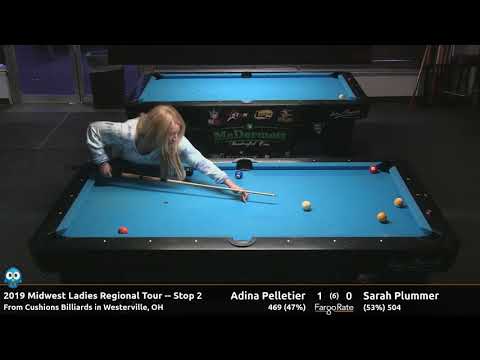 Adina Pelletier vs Sarah Plummer (Semifinals) - 2019 Midwest Ladies Regional Tour Stop #2