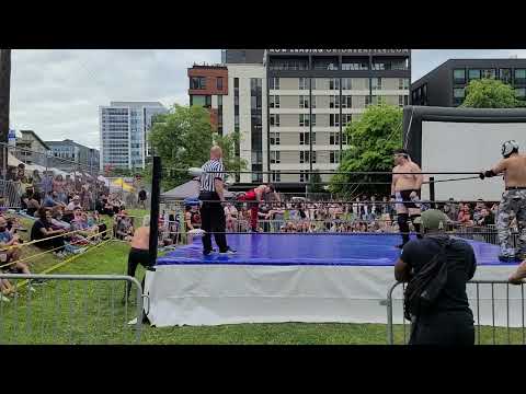 07/16/2022 Drake Kwon & Halcon Negro Jr vs Rook Kelly & Kit Calico