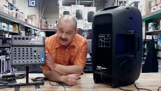 Video thumbnail for review and overview of the Gemini AS-15P 15-inch Active Powered Speaker by expert island