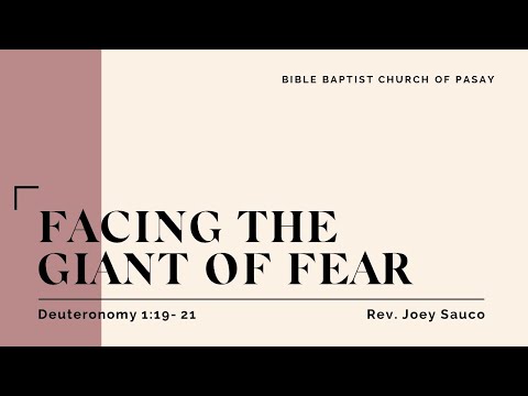 FACING THE GIANT OF FEAR