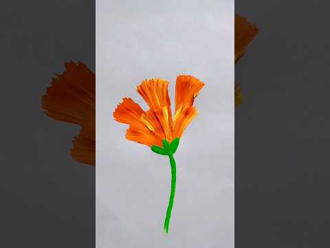 How to draw flower🏵️ #art #flowers #shorts