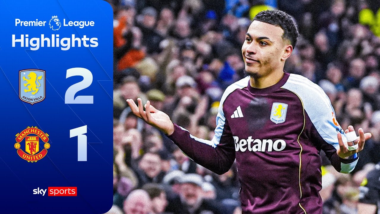 Morgan Rogers scores TWO stunners! 🤩 | Aston Villa 2-1 Man Utd | Premier League Highlights
