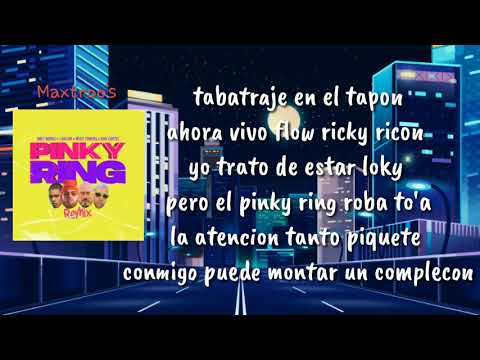 Miky Woodz - Pinky Ring Remix (letra) - J Balvin, Myke Towers y Jhay Cortez