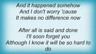 Supremes - It Makes No Difference Now Lyrics