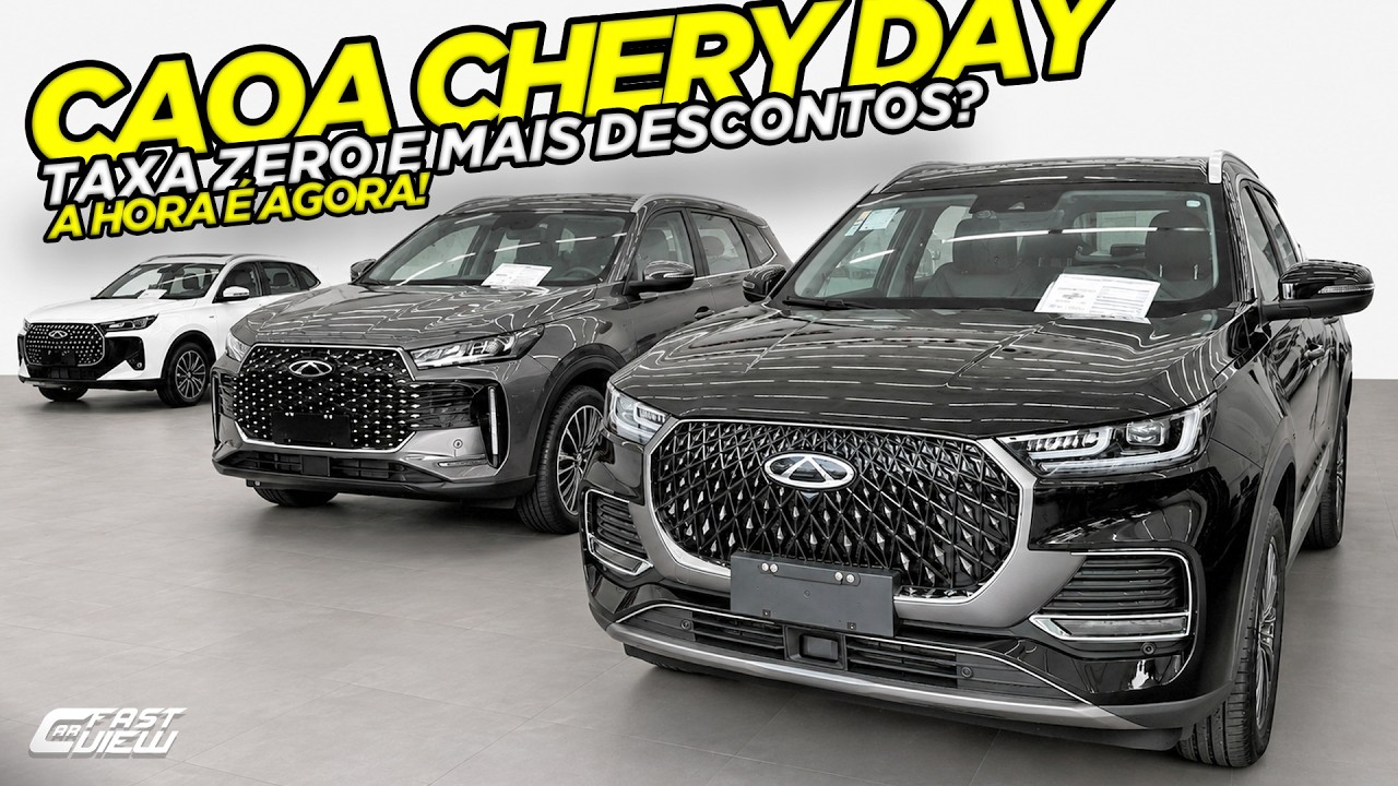 CONDIÇÕES JAMAIS VISTAS NO CAOA CHERY DAY? LINHA TIGGO COM O MELHOR CUSTO BENEFÍCIO DO BRASIL!