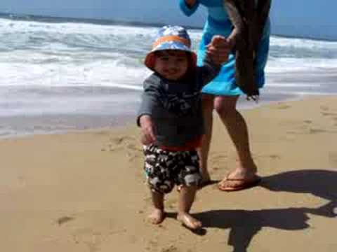 Aarav at beach 3