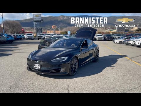 2016 Tesla Model S in Black for sale at Bannister Chevrolet Penticton in Penticton, BC