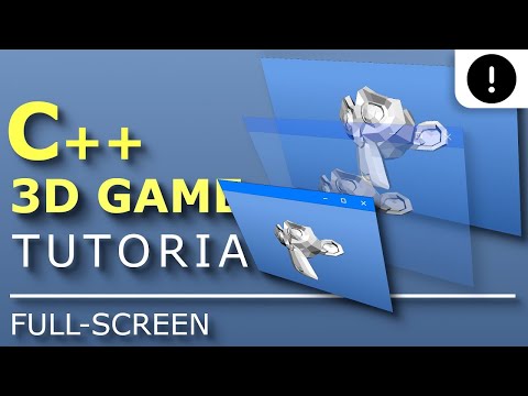 C++ 3D Game Tutorial 21: Creating 3D Engine - Full Screen