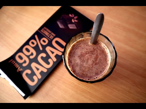 Chia Seeds Hot Chocolate Milk | Amul 99% Cacao Dark Chocolate Recipe | How to Eat Bitter Dark Cacao