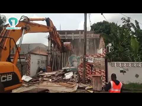 Ga East Demolition Exercise Erupts As Resident Refuses To Leave |